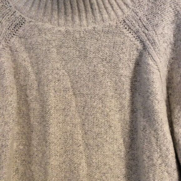H&M neutral loose turtleneck womens sweater dress tunic Small S - Picture 2 of 6
